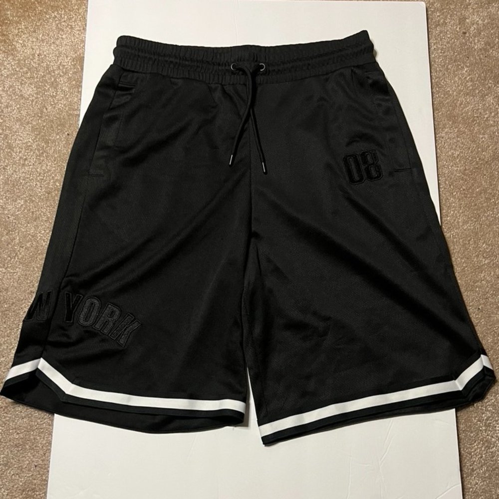 H&M Black Varsity Shorts